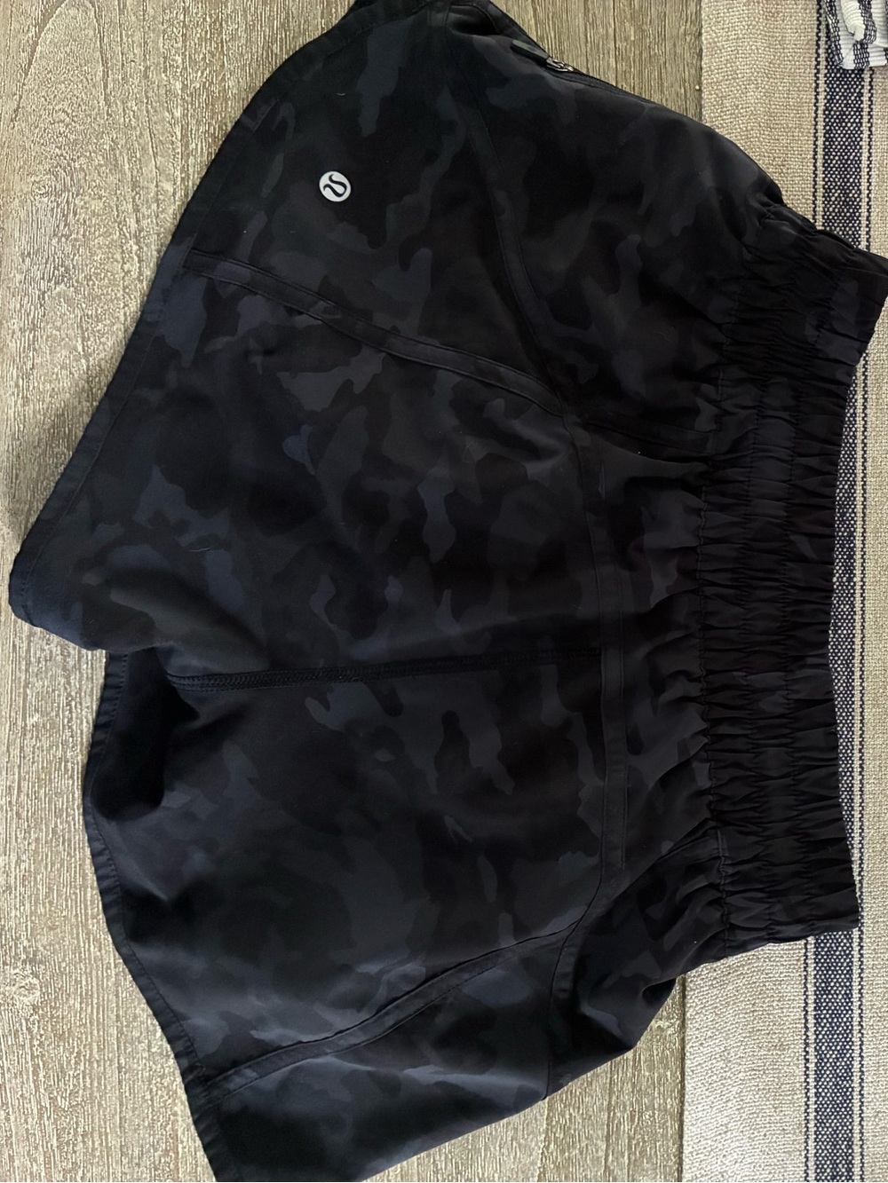 lululemon athletica Black Camouflage Athletic Shorts